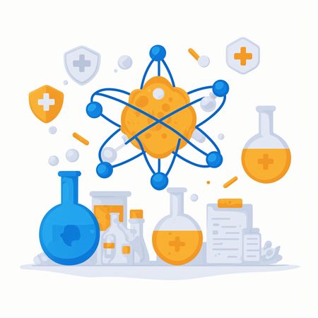 Laboratório de pesquisa médica  Imagem de IA