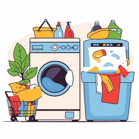 Laundry Room With Appliances And Supplies  AI Image