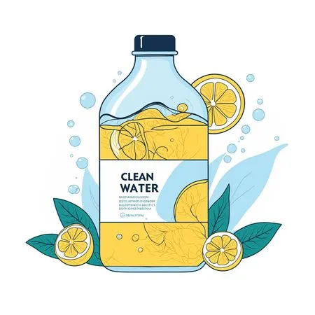 Lemon-infused water  AI Image