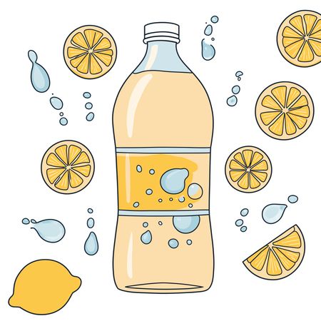 Lemonade With Lemon Slices  AI Image