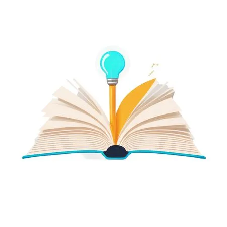 Libro abierto con bombilla  Imagen AI