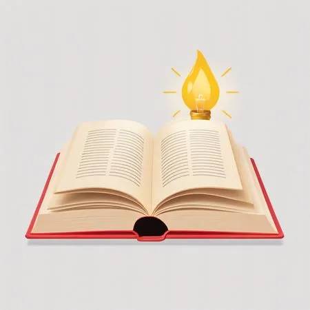 Livre ouvert avec ampoule  Image IA