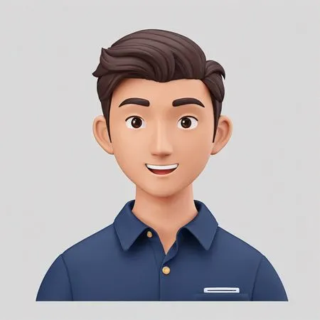 Male Avatar With Friendly Smile  AI Image