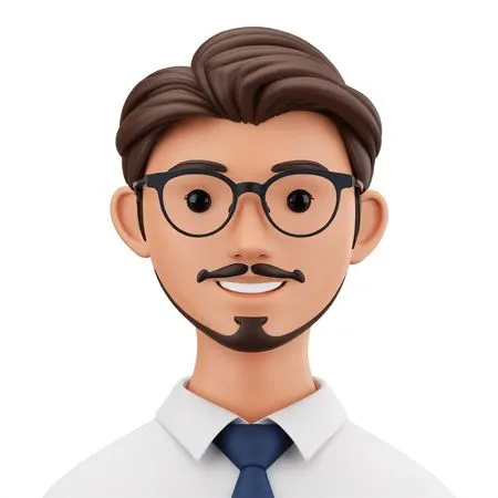 Male Character In Formal Attire  AI Image