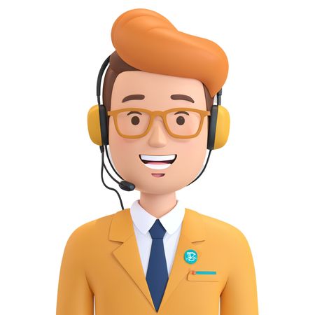 Male Customer Service Representative  AI Image