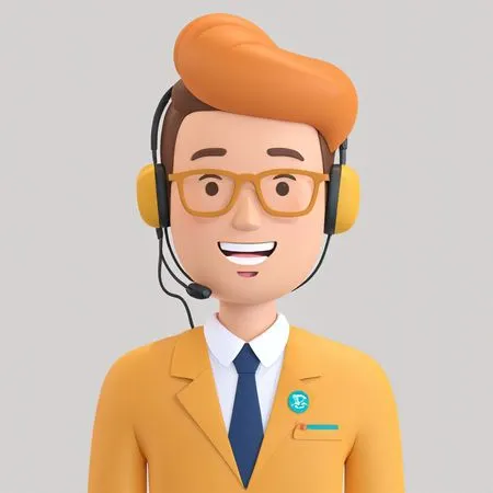Male Customer Service Representative  AI Image