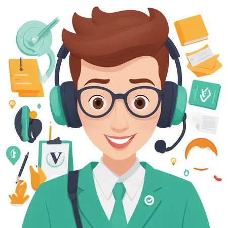 Male Friendly Customer Service Agent  AI Image