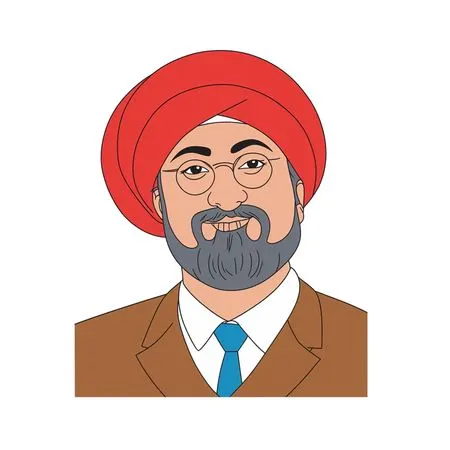 Man In A Turban And Suit  AI Image