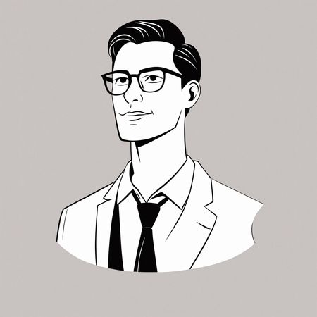 Man In Business Attire  AI Image