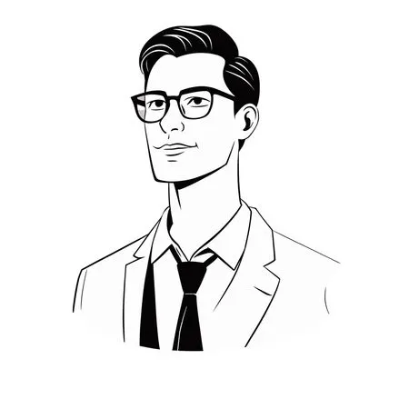 Man In Business Attire  AI Image