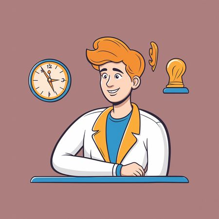 Männlicher Wissenschaftler denkt über Idee nach  KI-Bild
