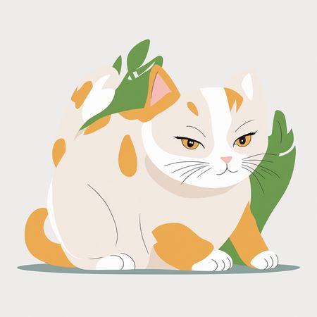 Chat mignon  AI Image