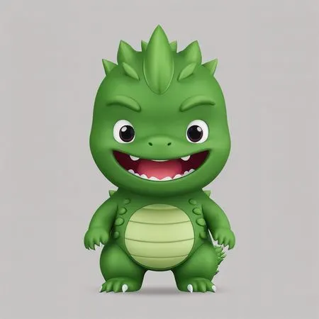 Personnage mignon de dinosaure  Image IA