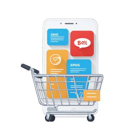 Mobile Shopping  AI Image