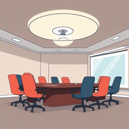 Modern Conference Room  AI Image