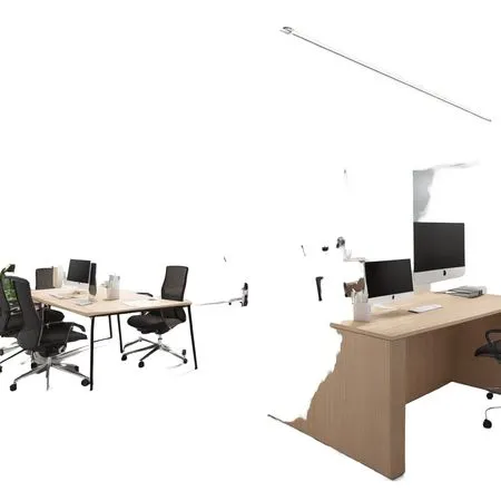 Modern Open-plan Office With City Views  AI Image