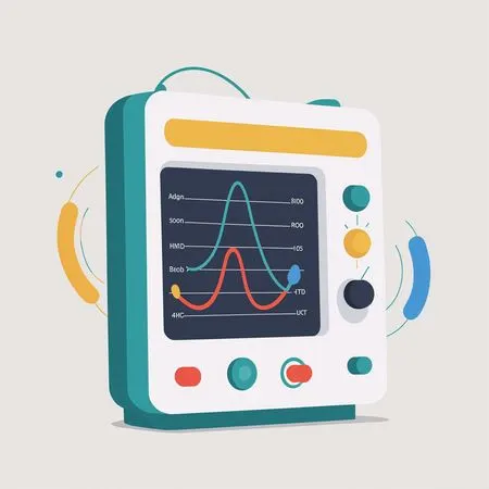 Monitor médico  Imagem de IA