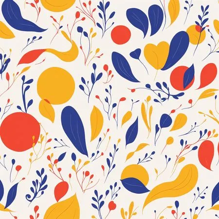 Motif floral abstrait coloré  Image IA