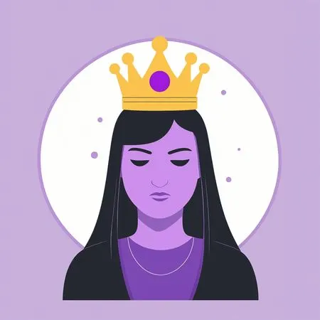 Mujer con corona  Imagen AI