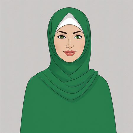 Mujer en hijab  Imagen AI