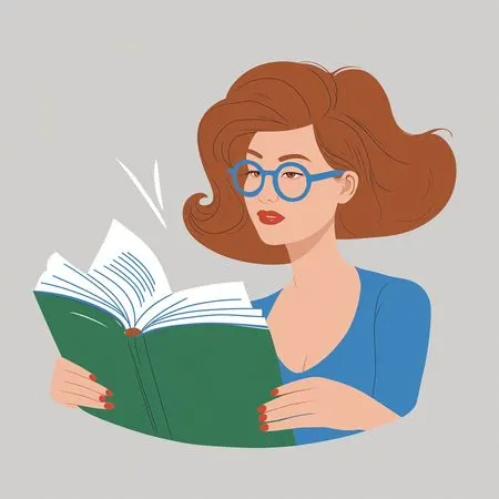 Mujer leyendo libro  Imagen AI