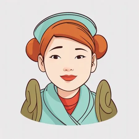 Mujer sonriente con atuendo tradicional  Imagen AI