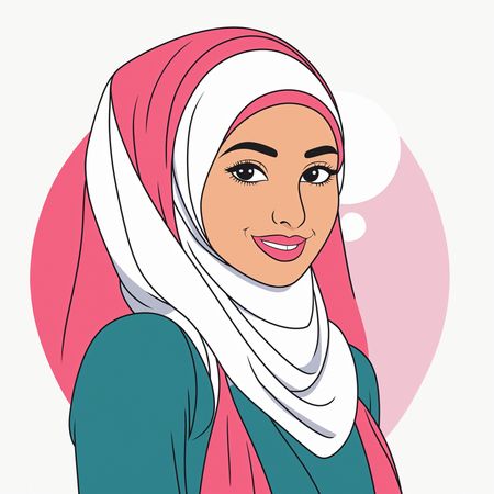 Mulher Hijab  Imagem de IA