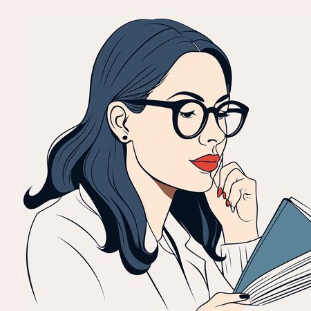 Mulher lendo livro  Imagem de IA