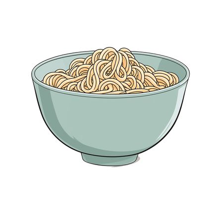 Noodles In  Bowl  AI Image