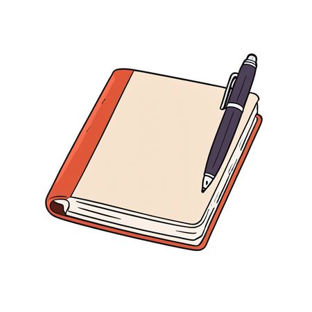 Notebook With A Pen  AI Image