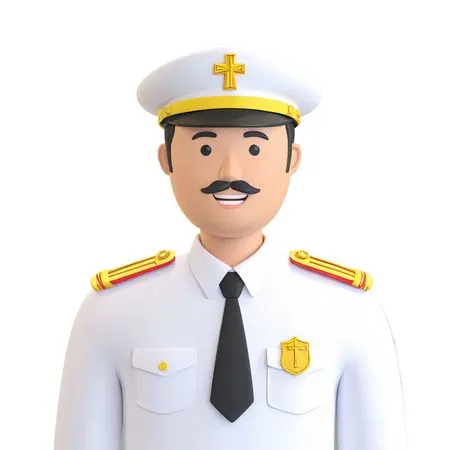 Officer in Uniformed Outfit  AI Image