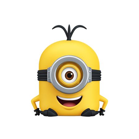 One-eyed Minion Sitting  AI Image
