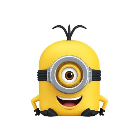 One-eyed Minion Sitting  AI Image