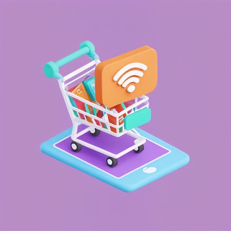 Online Shopping  AI Image