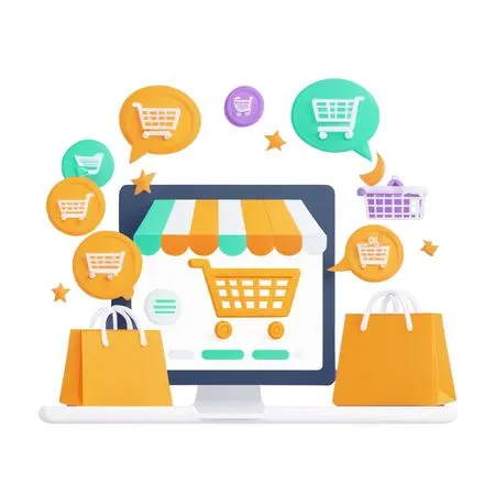 Online Shopping  AI Image