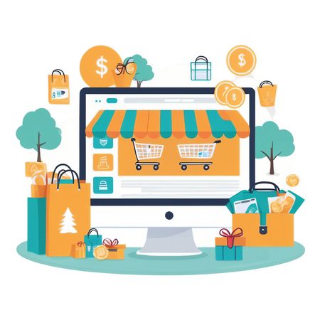 Online Shopping  AI Image