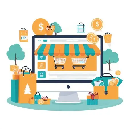 Online Shopping  AI Image