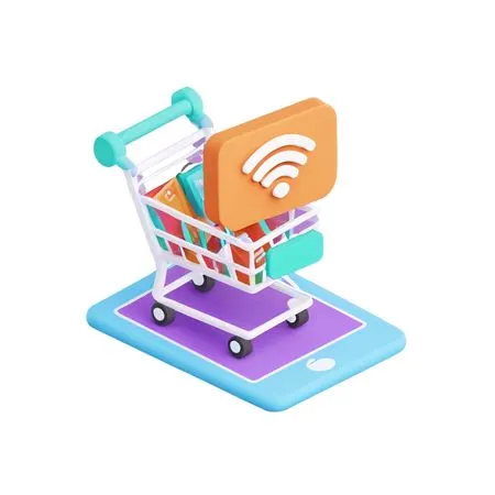 Online Shopping  AI Image