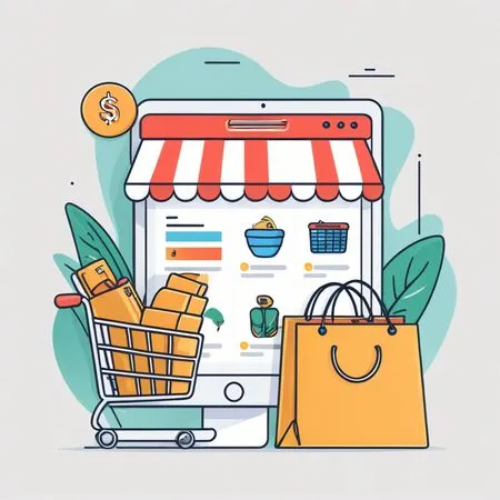 Online Shopping And E-commerce  AI Image