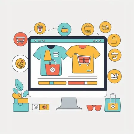 Online Shopping Platform Interface  AI Image