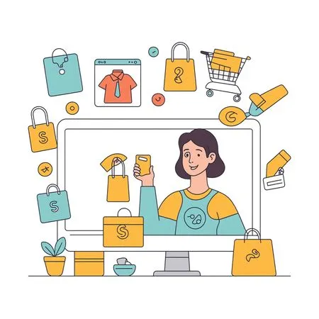 Online Shopping Website  AI Image