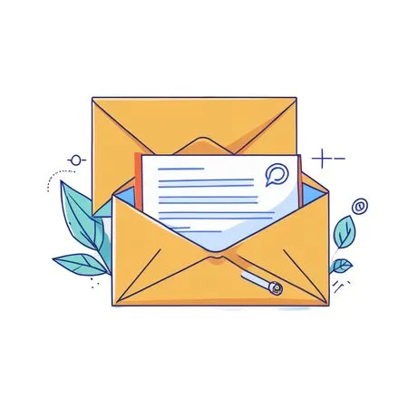 Open Envelope With A Letter Inside.  AI Image