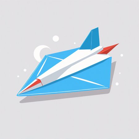 Origami Jet Paper Airplane  AI Image