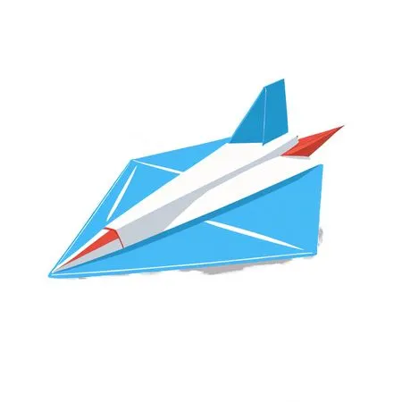 Origami Jet Paper Airplane  AI Image