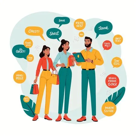 People In Conversation With Speech Bubbles  AI Image