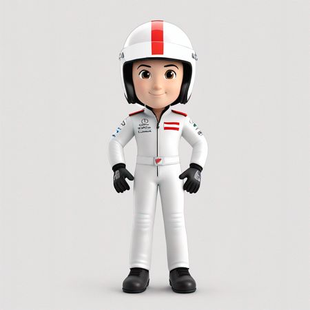 Personagem de piloto de corrida  Imagem de IA