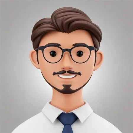 Personaje masculino con atuendo formal  Imagen AI