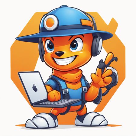 Personnage anthropomorphe avec équipement technologique  AI Image