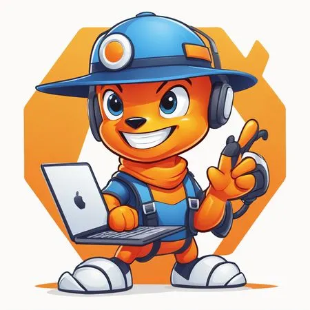 Personnage anthropomorphe avec équipement technologique  AI Image
