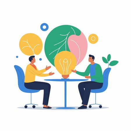 Pessoas de negócios fazendo brainstorming  AI Image